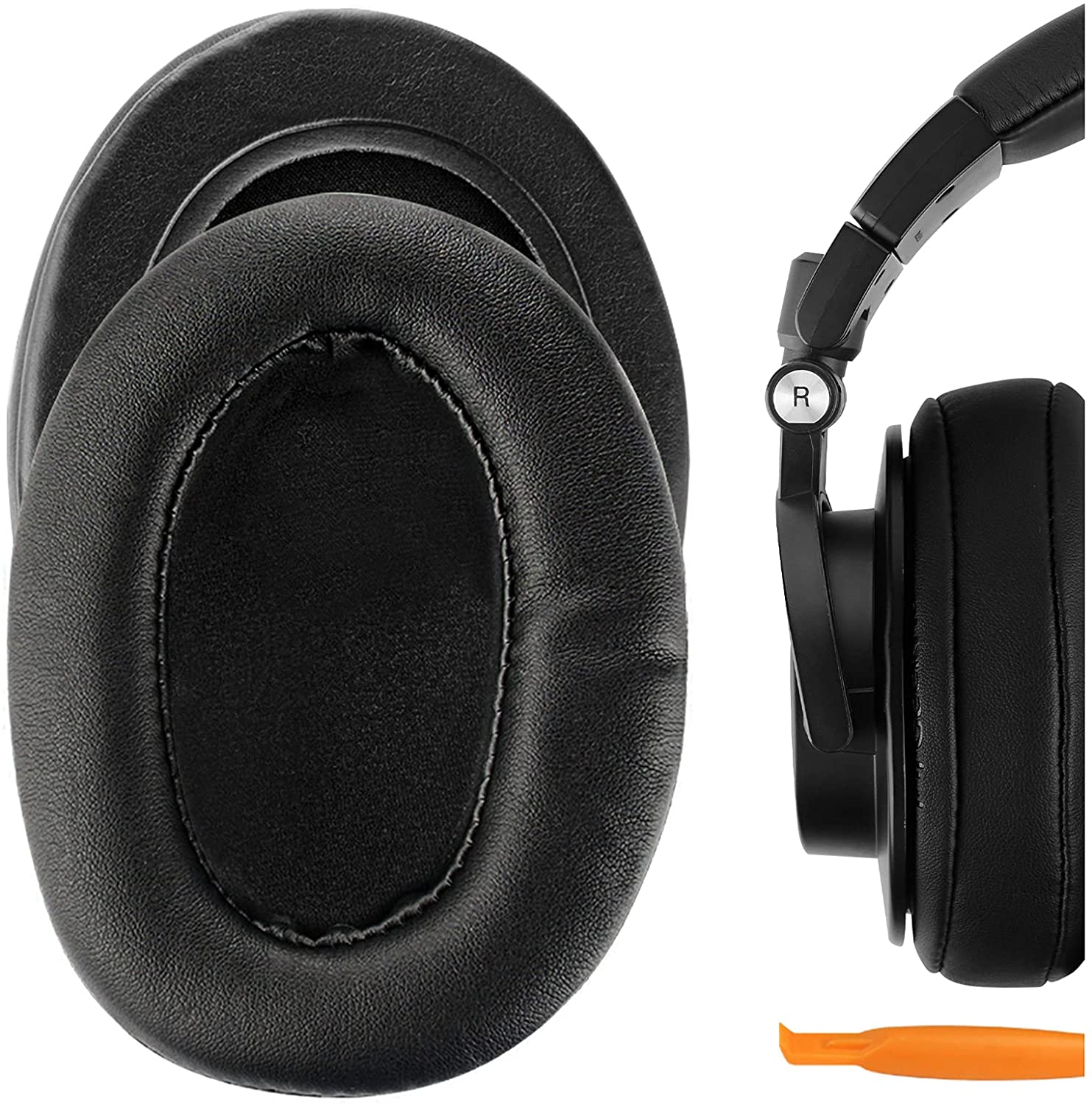 Audio Technica Headphone Ath-M50X - Almofadas de Substituição em Couro Sintético