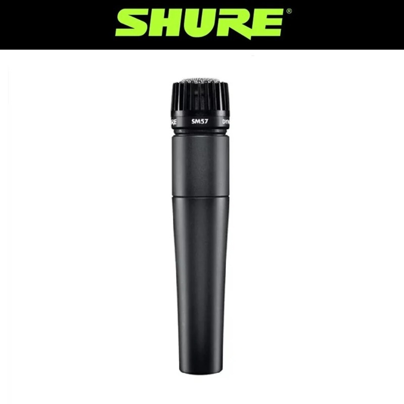 Shure Mic Sm58 - Microfone de Instrumento Shure SM57, Dinâmico