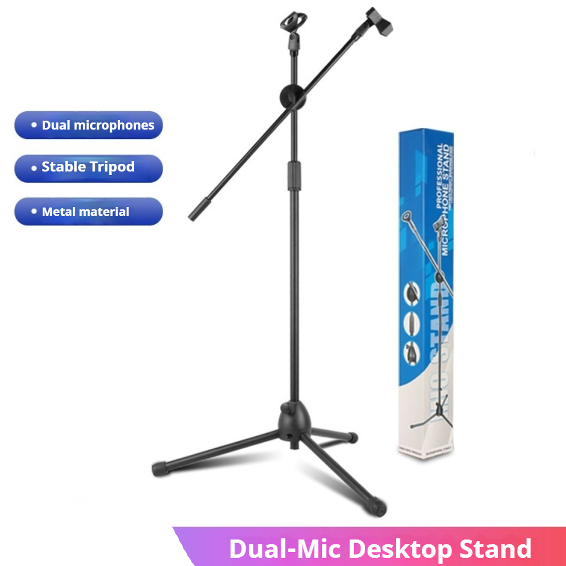 Shure Mic Sm58 - Suporte de Microfone de Chão com