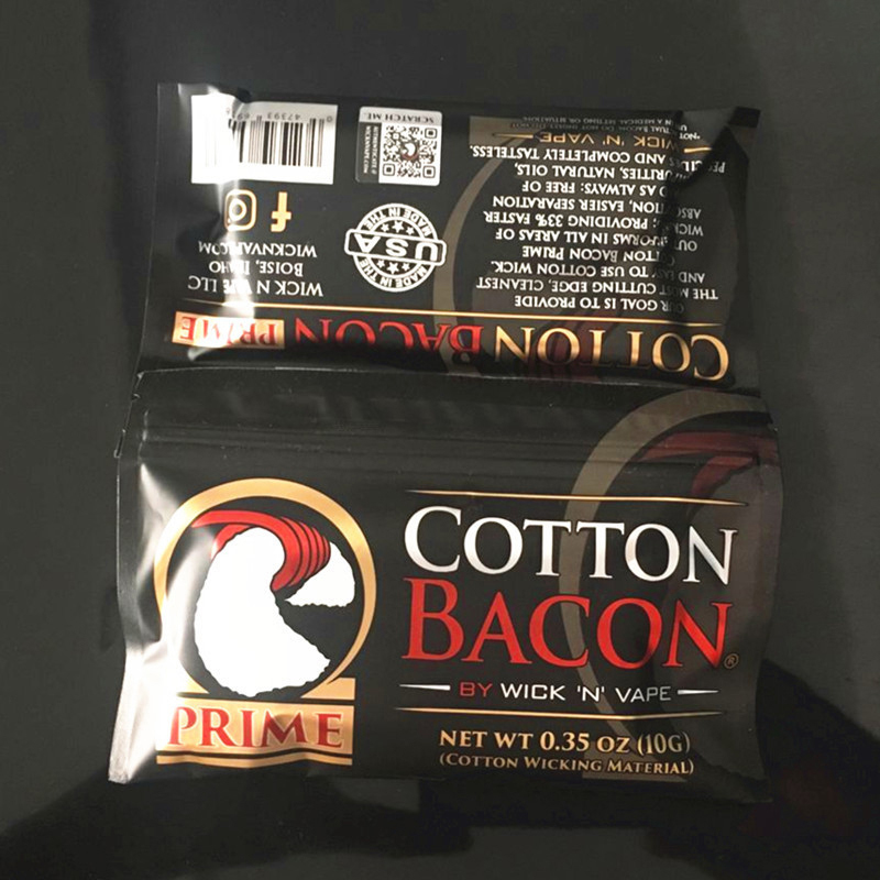 Coil Building Kit - 10 unidades/pacote 2.0 algodão orgânico bacon