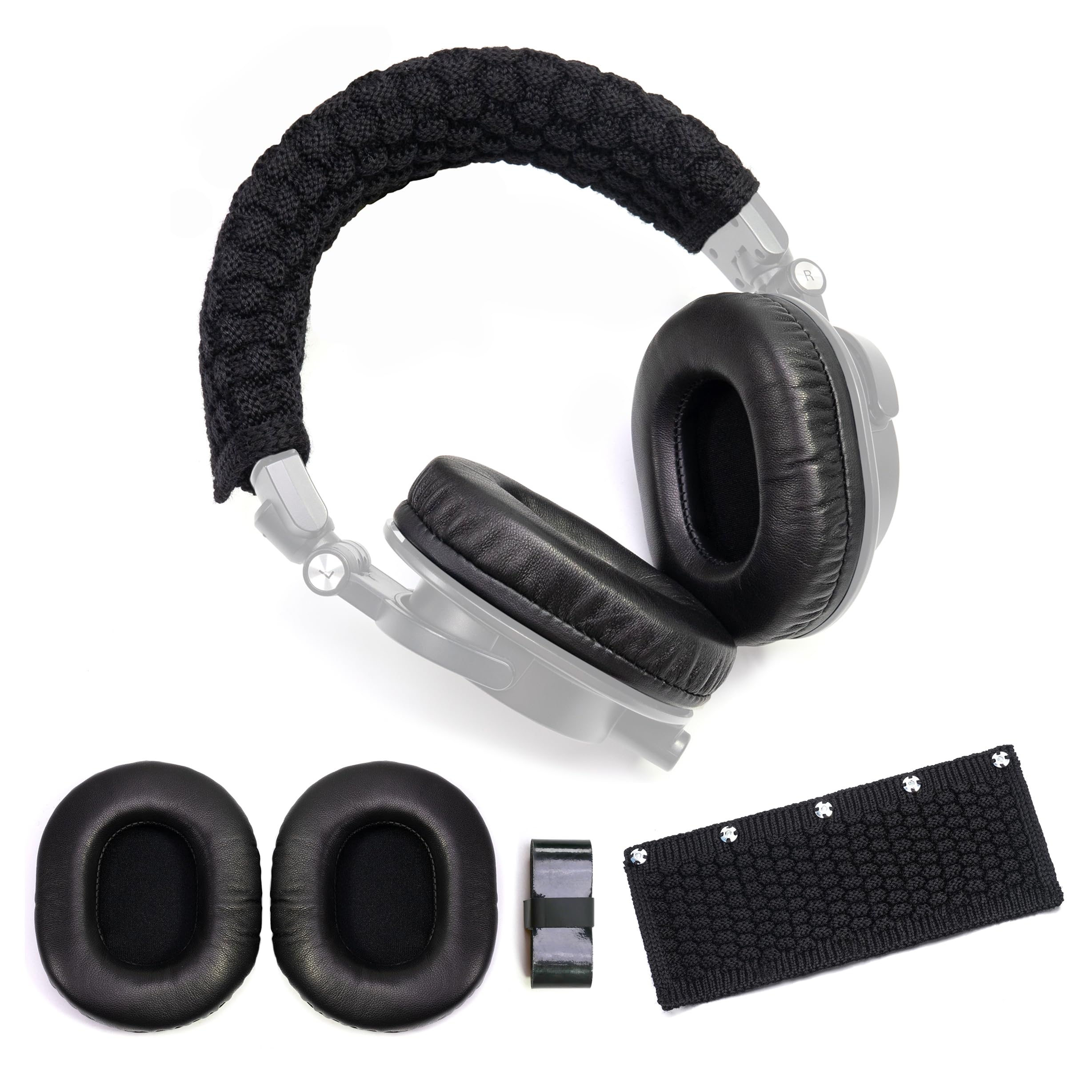 Audio Technica Headphone Ath-M50X - Lambskin Ear Pads para Headphone, Headband