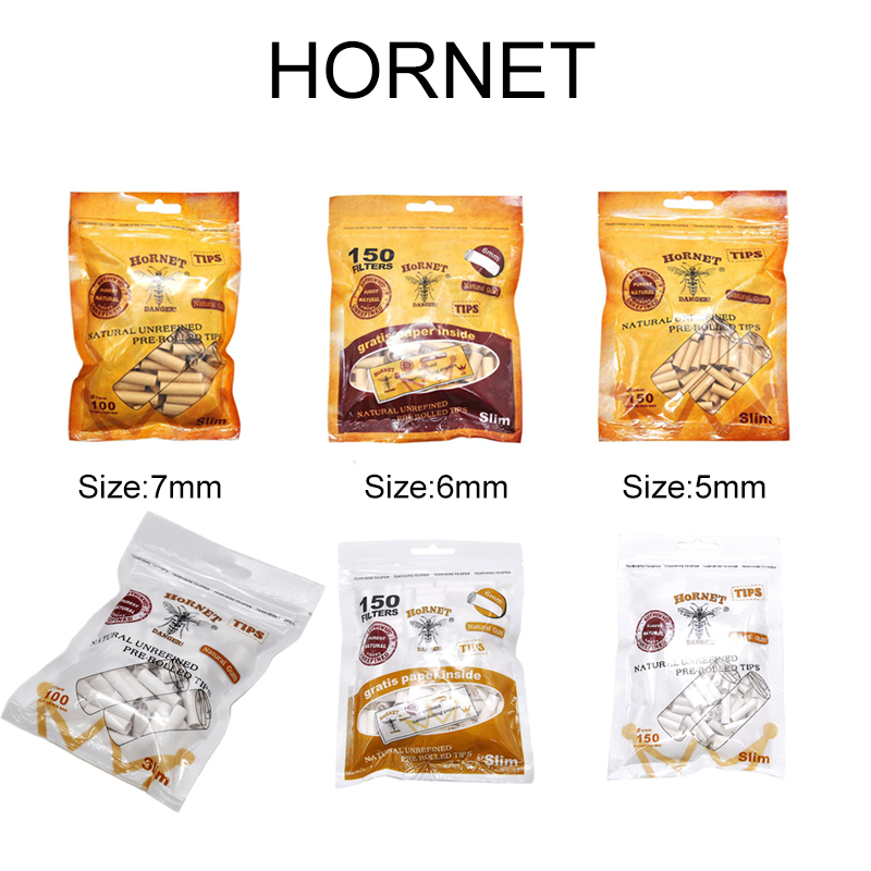 Dry Herb Vaping Accessories - Filtros Naturais HORNET DANGER de 5MM/6MM/7MM