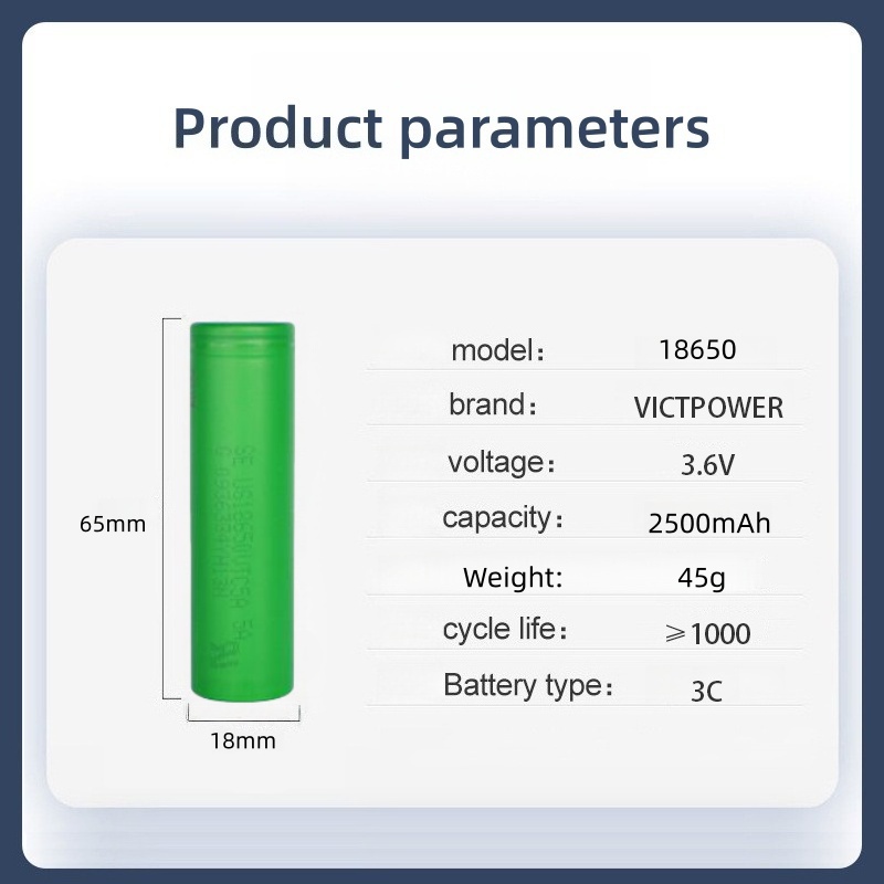 Vape Battery 18650 - Victpower Bateria 18650 genuína de alta