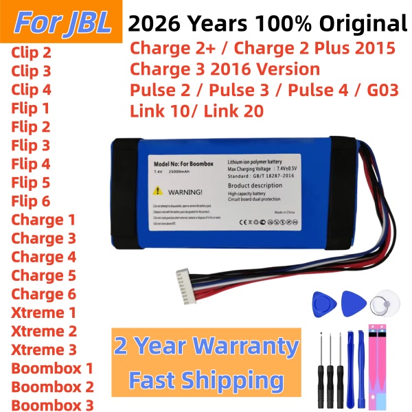 Jbl Speaker Flip 6 - Bateria Original para Caixas de Som