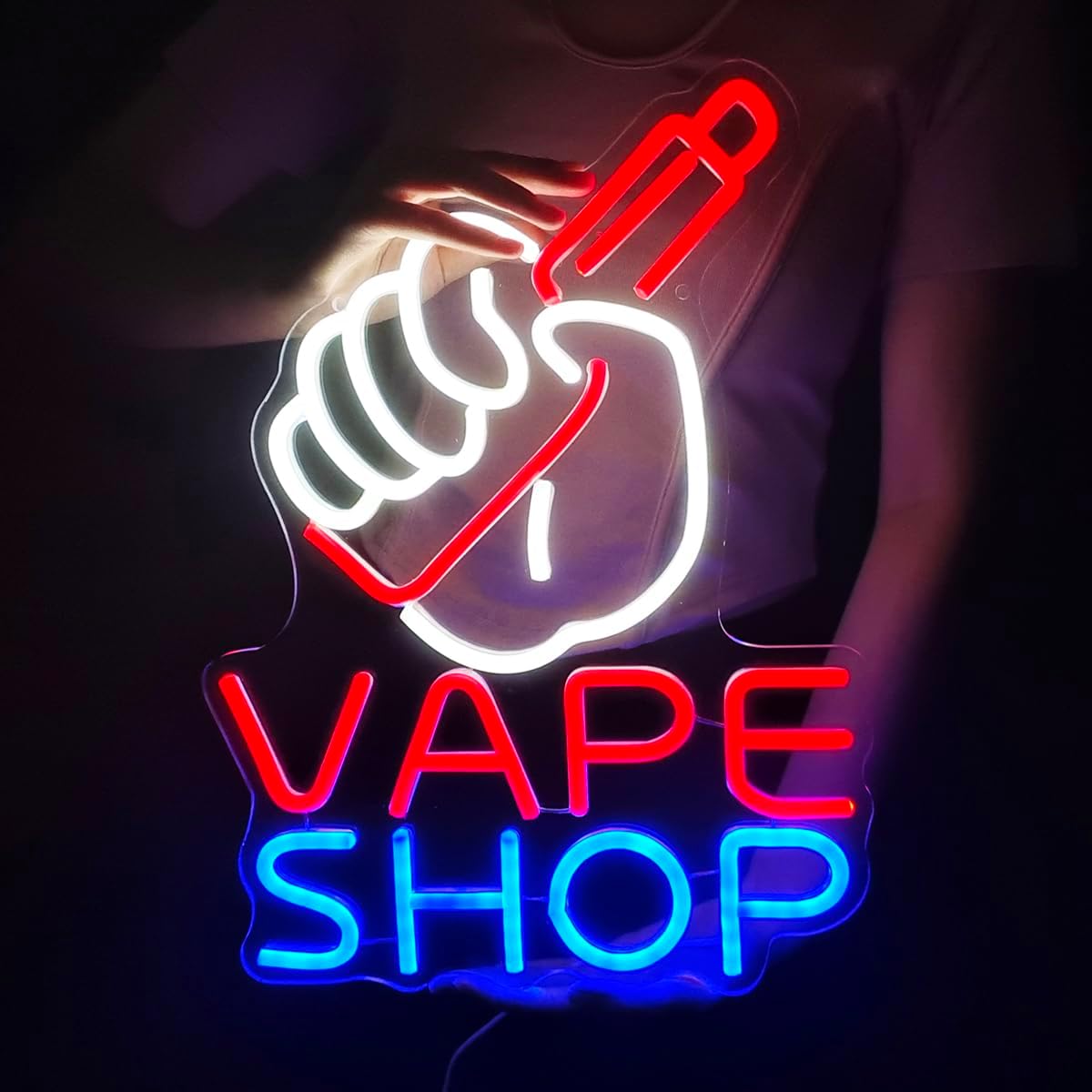 Vaping Store - Letreiro Neon VAPE Shop para Tabacaria,