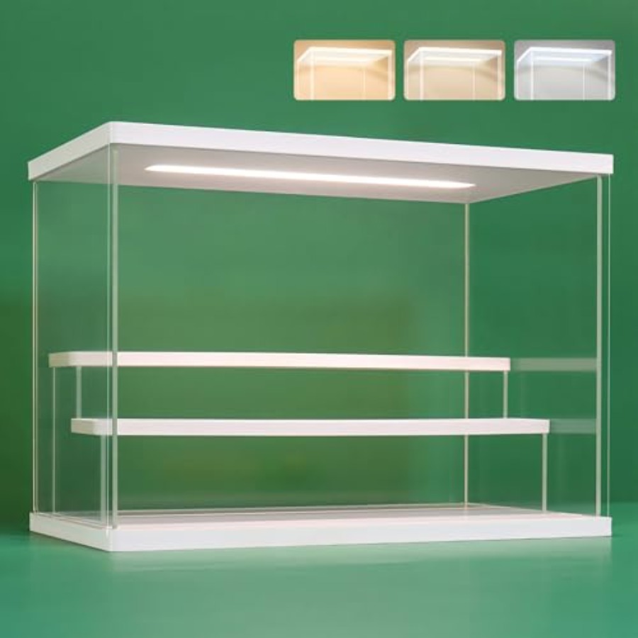 Battery Case Storage - Expositor de Acrílico Transparente com Luz