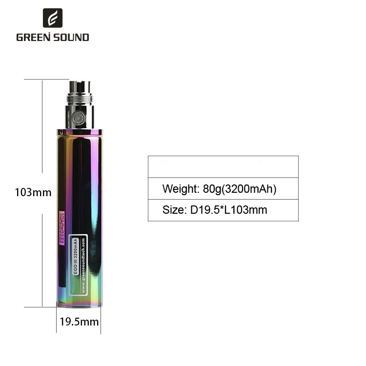 Bateria GS Ego 3 III 3200mAh p - Vape Accessory avaliação e preço