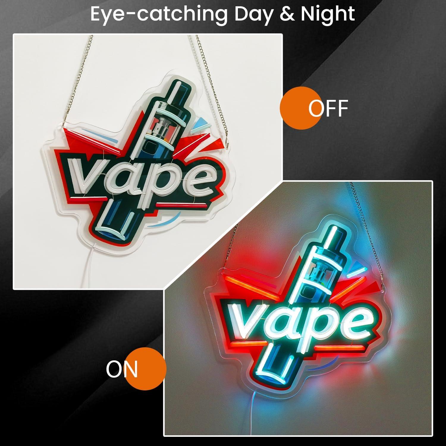 Letreiro Neon Vape USB com LED - Vaping Store avaliação e preço