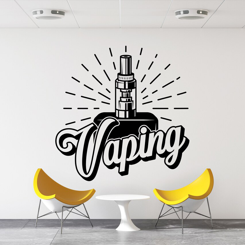Vinil Vape Loja Decalque De Pa - Vaping Store avaliação e preço