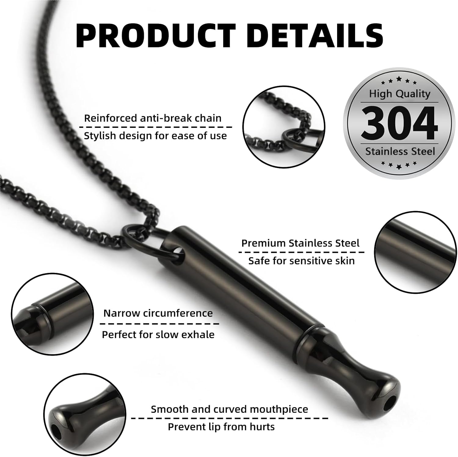 Colar de respiração de aço de  - Vape Accessory avaliação e preço