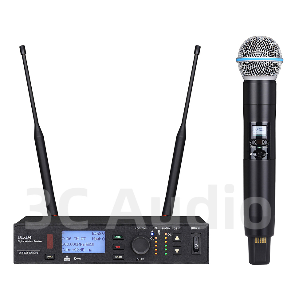ULXD4-SLXD 500/600MHz Microfon - Shure Mic Sm58 avaliação e preço