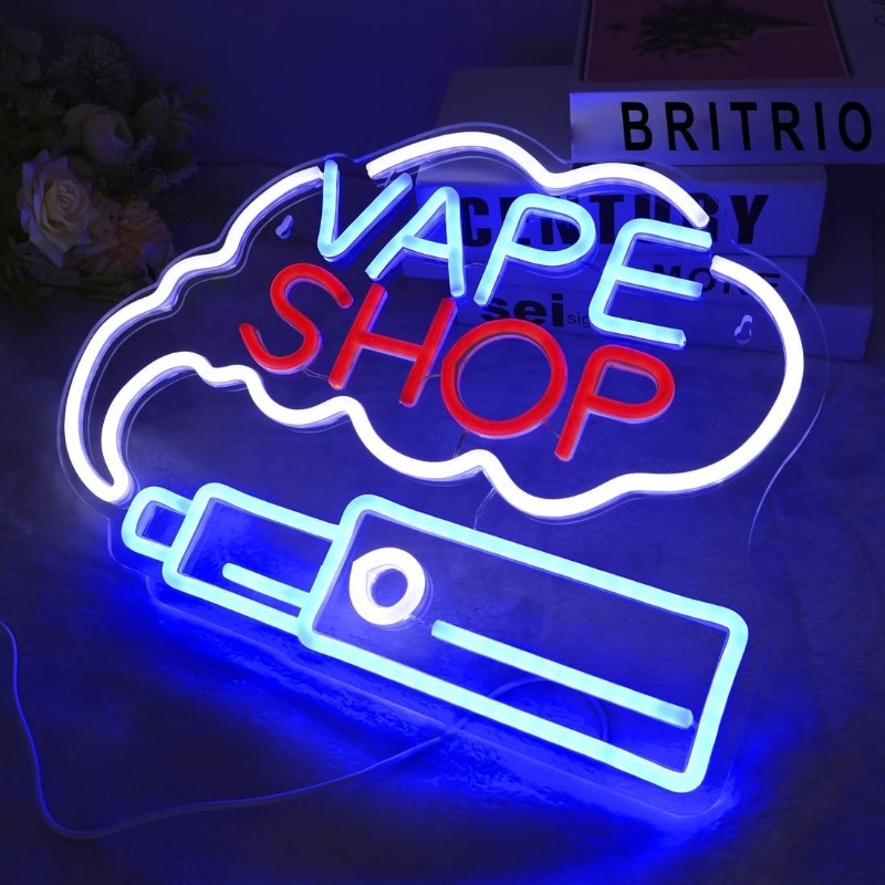 Led vape shop fumaça sinal de  - Vaping Store avaliação e preço