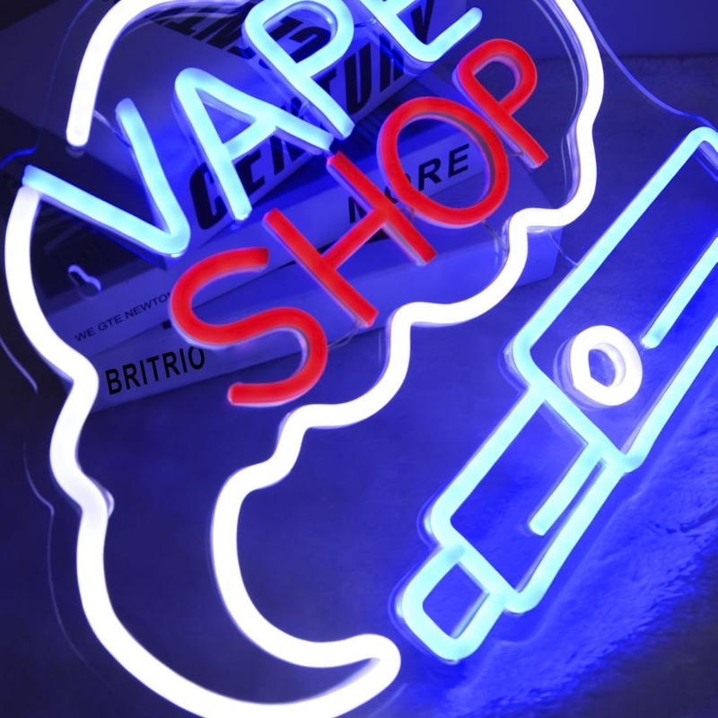 Led vape shop fumaça sinal de  - Vaping Store avaliação e preço