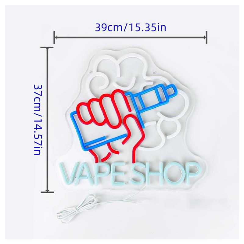 Letreiro Neon de Vape Shop com - Vaping Store avaliação e preço